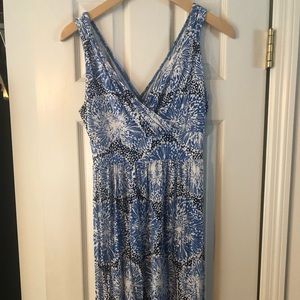 Women’s Merona blue/white “firework” dress.